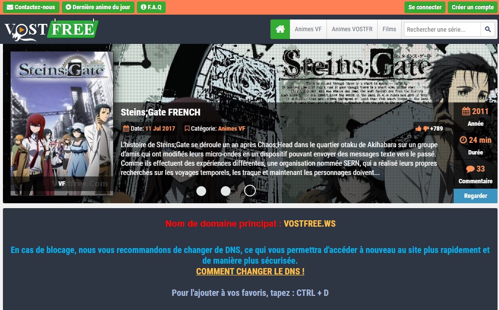 Streaming Anime sur Vostfree